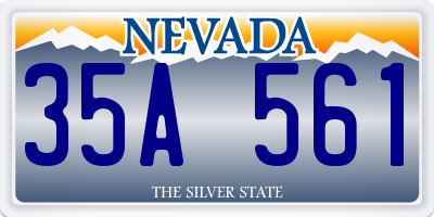 NV license plate 35A561