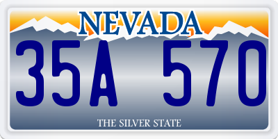 NV license plate 35A570