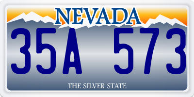 NV license plate 35A573