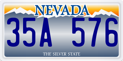 NV license plate 35A576