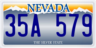 NV license plate 35A579