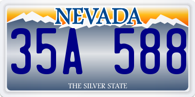 NV license plate 35A588