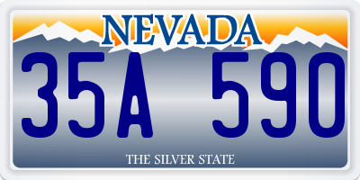 NV license plate 35A590
