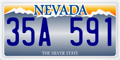 NV license plate 35A591