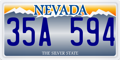NV license plate 35A594