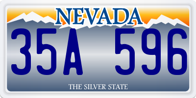 NV license plate 35A596