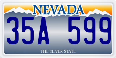 NV license plate 35A599
