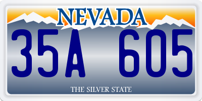 NV license plate 35A605