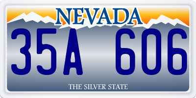 NV license plate 35A606