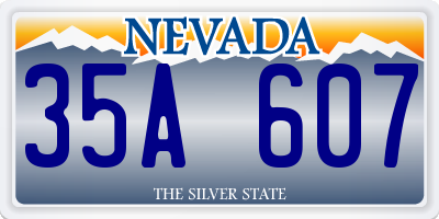 NV license plate 35A607