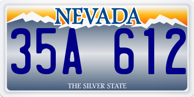 NV license plate 35A612