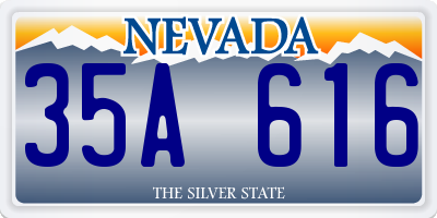 NV license plate 35A616