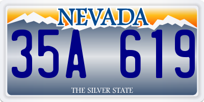 NV license plate 35A619