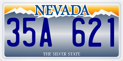 NV license plate 35A621