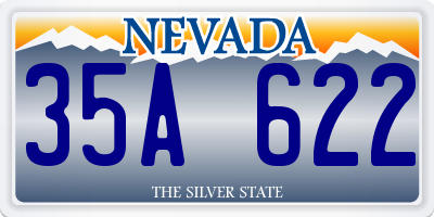 NV license plate 35A622