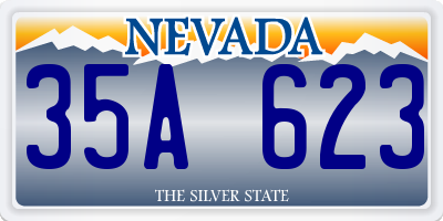 NV license plate 35A623