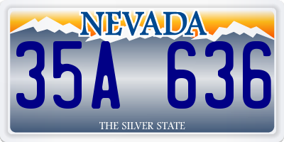 NV license plate 35A636