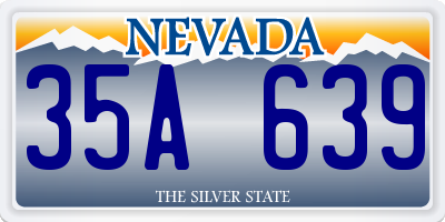 NV license plate 35A639
