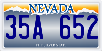 NV license plate 35A652