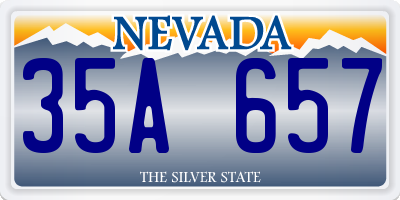 NV license plate 35A657