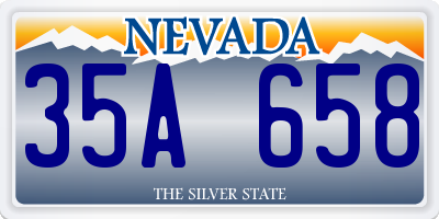 NV license plate 35A658
