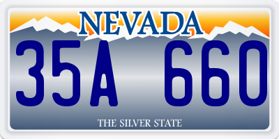 NV license plate 35A660