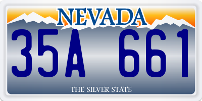 NV license plate 35A661