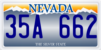 NV license plate 35A662