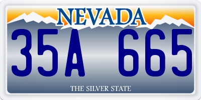 NV license plate 35A665