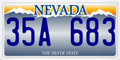 NV license plate 35A683