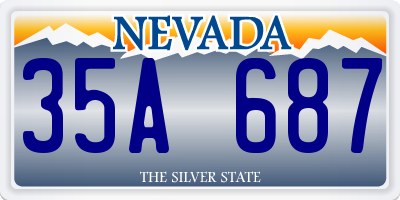 NV license plate 35A687