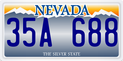 NV license plate 35A688