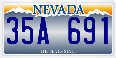 NV license plate 35A691
