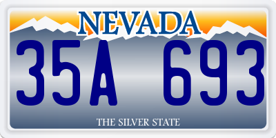 NV license plate 35A693