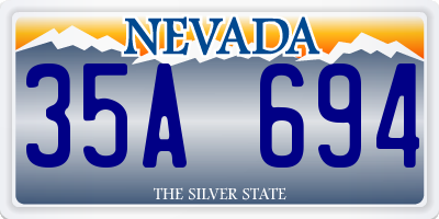 NV license plate 35A694