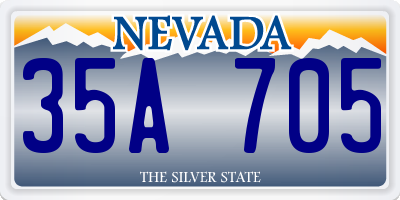 NV license plate 35A705