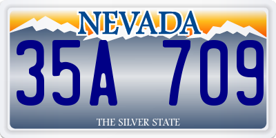 NV license plate 35A709