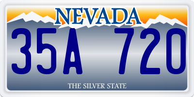 NV license plate 35A720