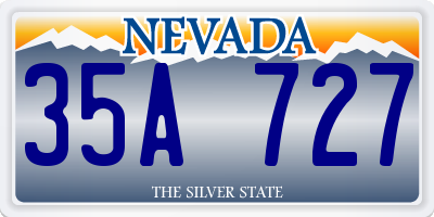 NV license plate 35A727