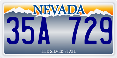 NV license plate 35A729