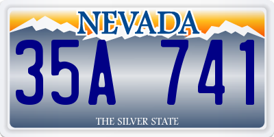 NV license plate 35A741