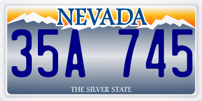 NV license plate 35A745