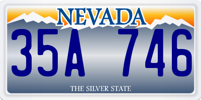 NV license plate 35A746