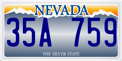 NV license plate 35A759