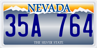 NV license plate 35A764