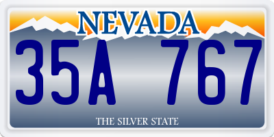 NV license plate 35A767