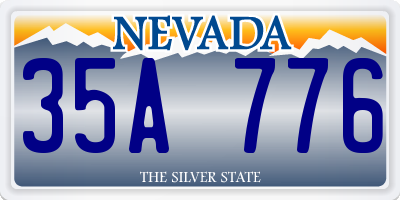 NV license plate 35A776