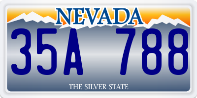NV license plate 35A788