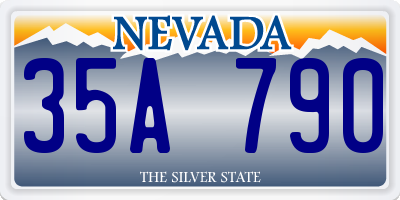 NV license plate 35A790