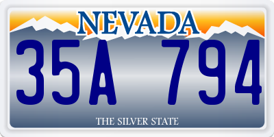 NV license plate 35A794